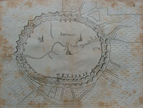 plan Brugge, Brugges by Priorato, Galeazzo Gualdo