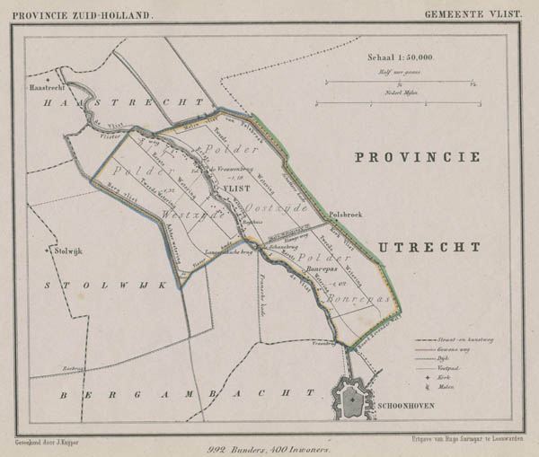 map communityplan Gemeente Vlist by Kuyper (Kuijper)