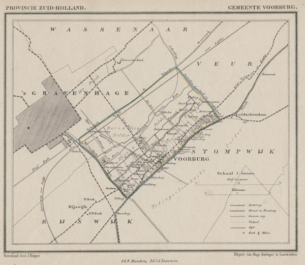 map communityplan Gemeente Voorburg by Kuyper (Kuijper)