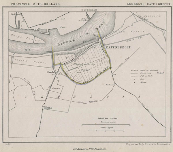 map communityplan Gemeente Katendrecht by Kuyper (Kuijper)