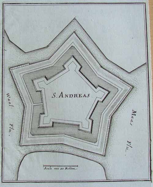 plan S. Andreas by Merian