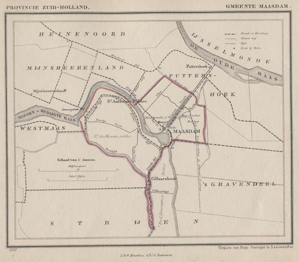 map communityplan Gemeente Maasdam by Kuyper (Kuijper)