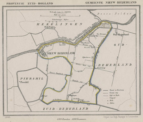 map communityplan Gemeente Nieuw-Beijerland by Kuyper (Kuijper)