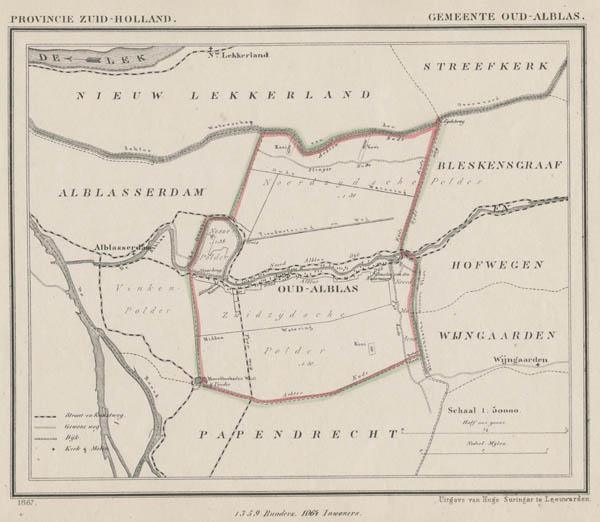 map communityplan Gemeente Oud Alblas by Kuyper (Kuijper)