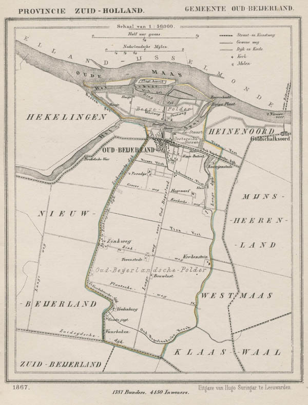 map communityplan Gemeente Oud -Beijerland by Kuyper (Kuijper)