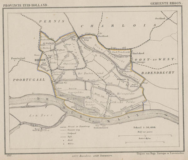 map communityplan Gemeente Rhoon by Kuyper (Kuijper)