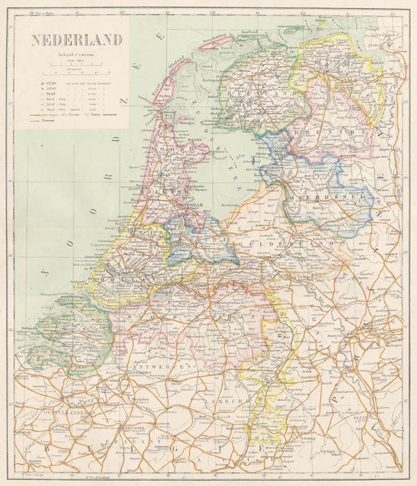 map Kaart van Nederland. by Puls
