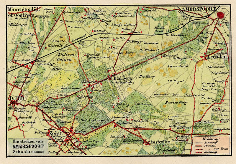  Kaart van de Omstreken van Amersfoort by Craandijk