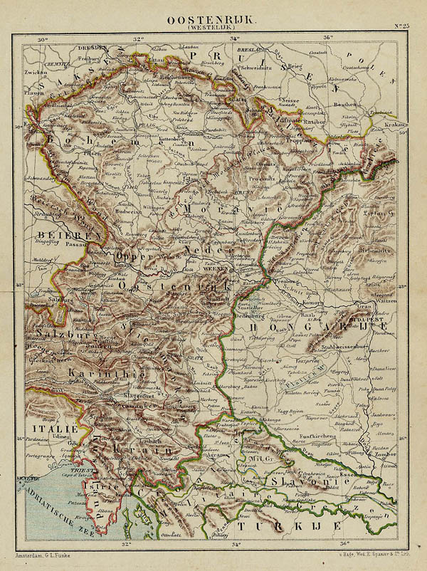 map Oostenrijk (Westelijk) by Kuyper (Kuijper)