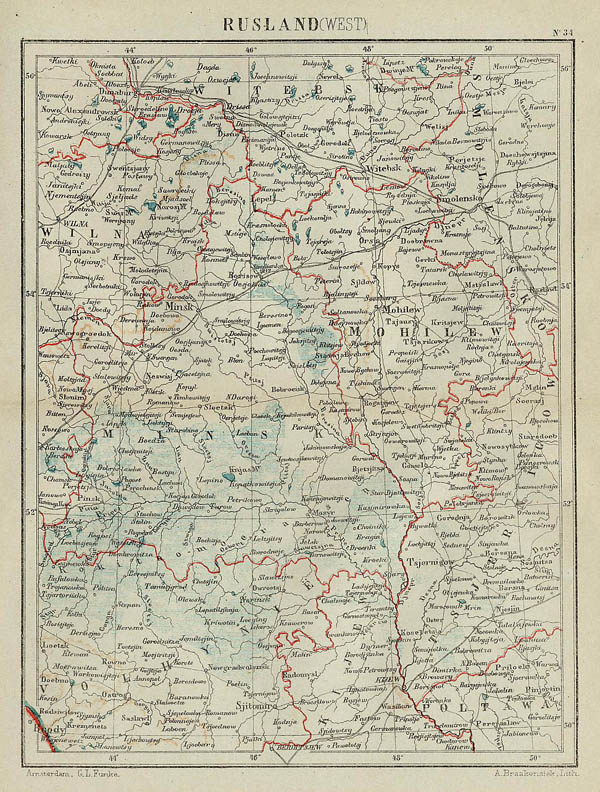 map Rusland (West) by Kuyper (Kuijper)