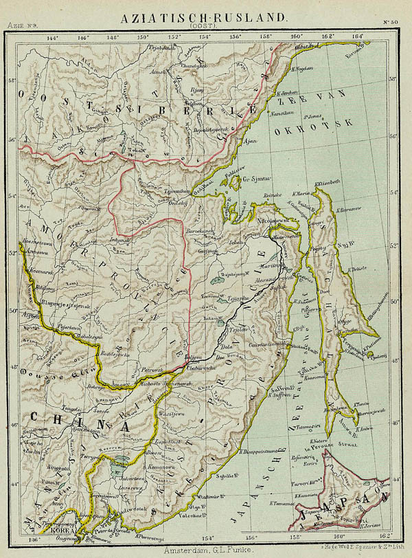 map Aziatisch Rusland (Oost) by Kuyper (Kuijper)