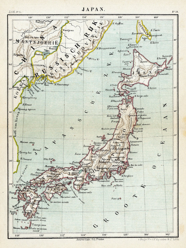 map Japan by Kuyper (Kuijper)