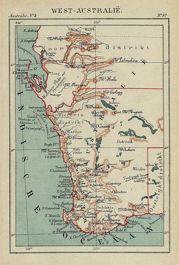 map West-Australië by Kuyper (Kuijper)