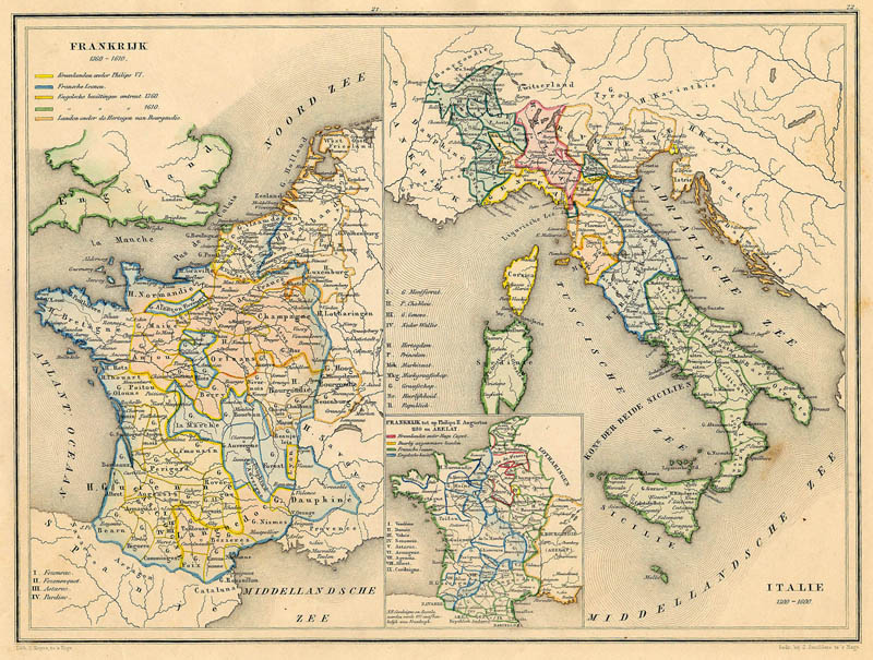 Frankrijk 1360 - 1610, Italie 1300 - 1600 by De Erven Thierry en Mensing
