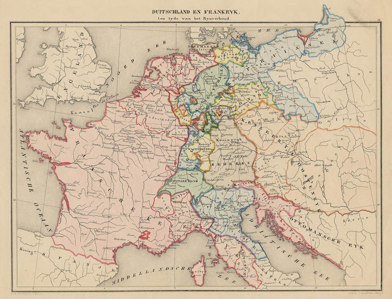 Duitschland en Frankrijk ten tijde van het Rijnverbond by De Erven Thierry en Mensing