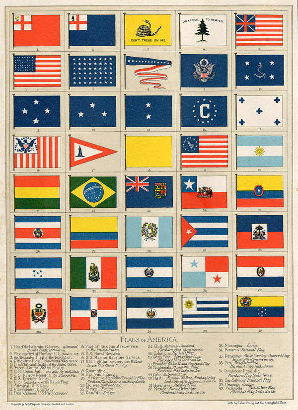 print Flags of America by Funk&Wagnalls Company