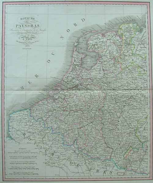 map Royaume des Pays Bas by Dufour