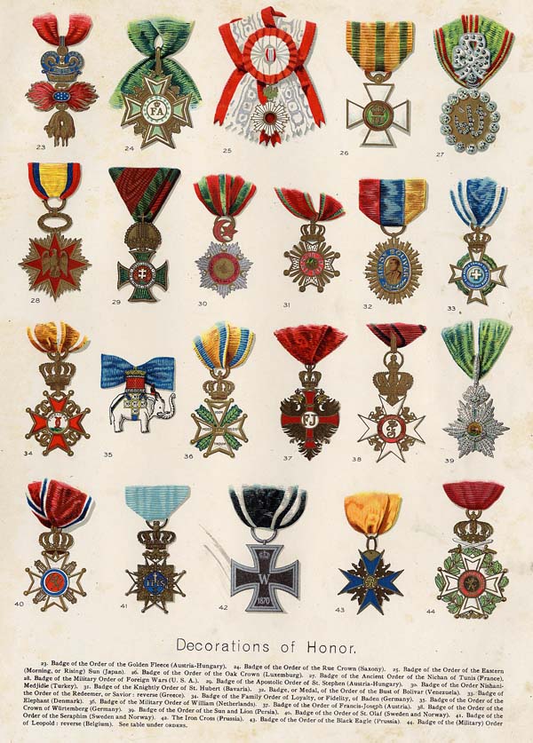 print Decorations of Honor (2) by Funk&Wagnalls Company