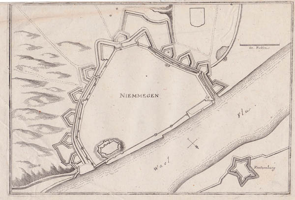 plan Niemmegen by Merian