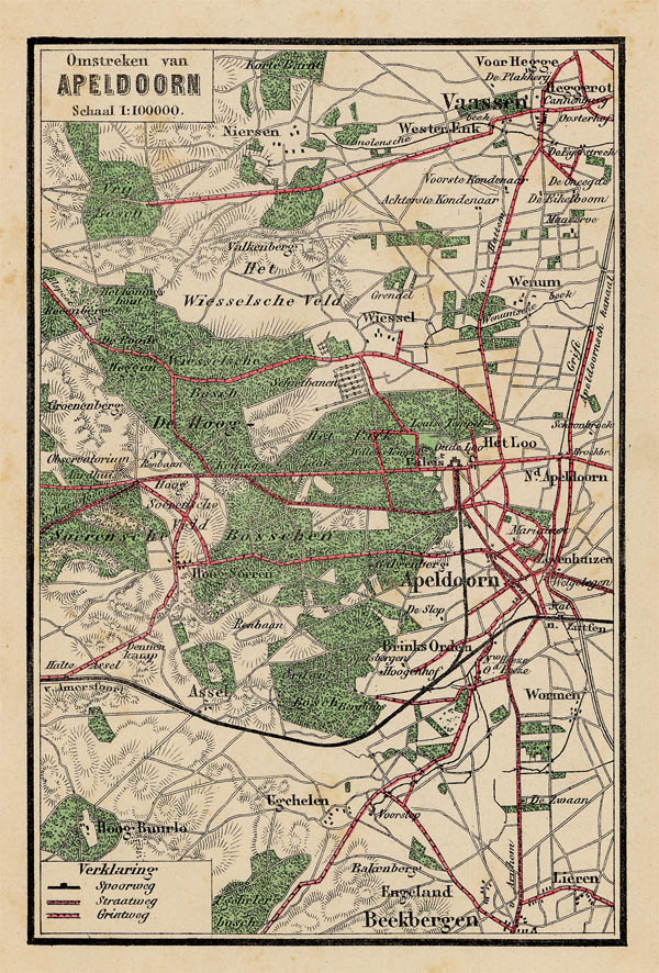 map Omstreken van Apeldoorn by Craandijk