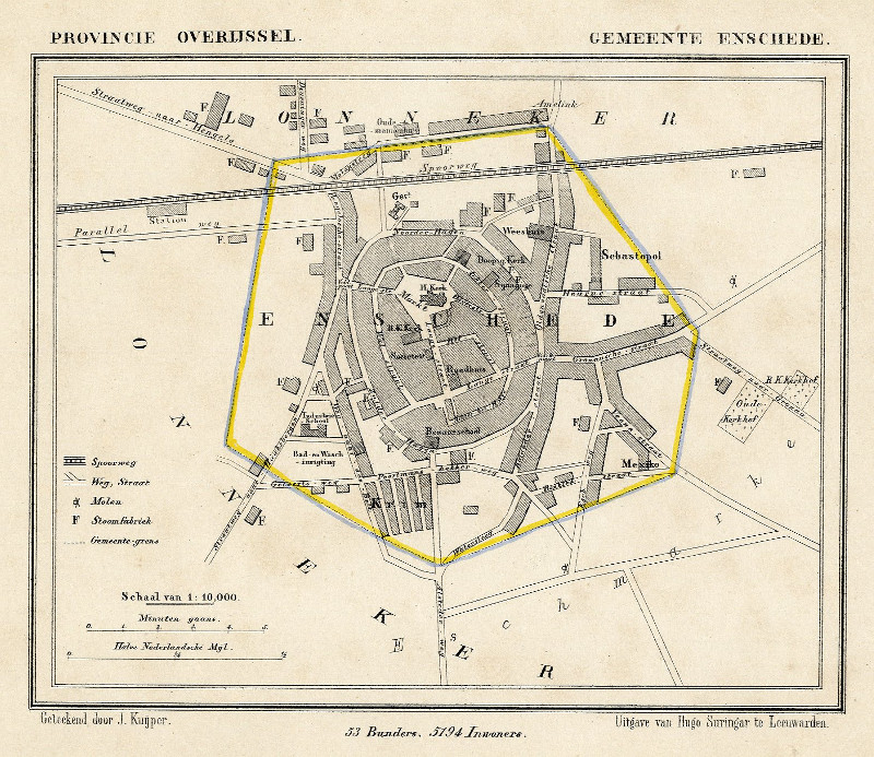 Gemeente Enschede by Jacob Kuyper (Kuijper)