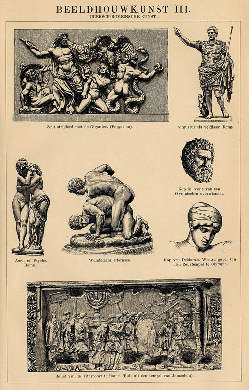 print Beeldhouwkunst III (3), Grieksch-Romeinsche kunst by Winkler Prins