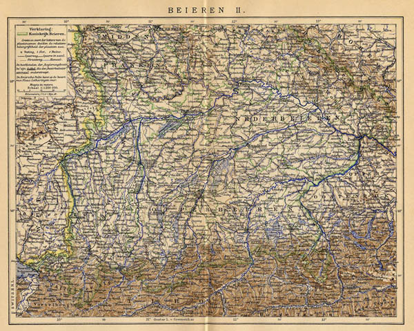 map Beieren II (2) by Winkler Prins