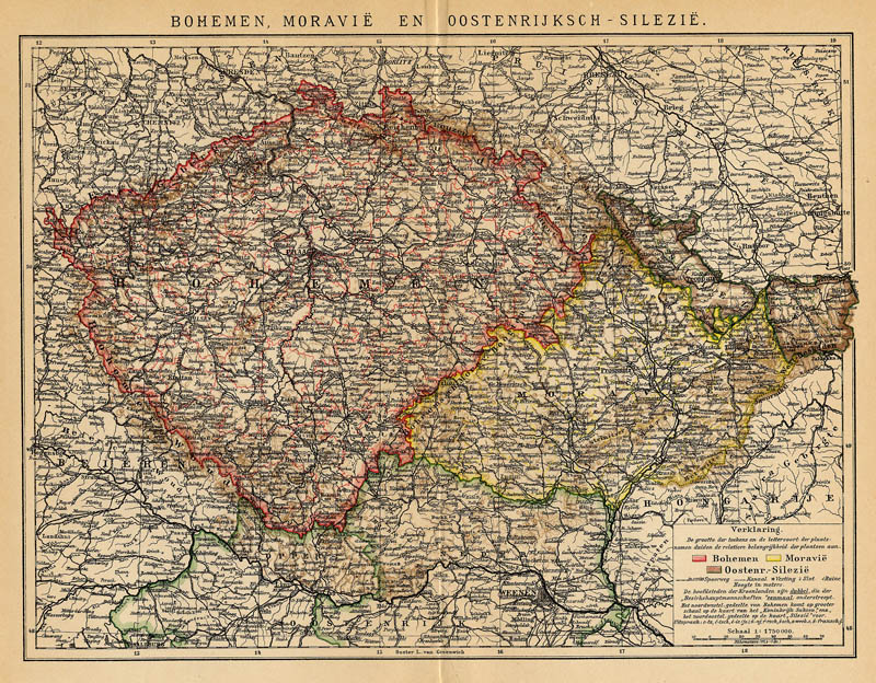 Bohemen, Moravië en Oostenrijksch-Silezië by Winkler Prins