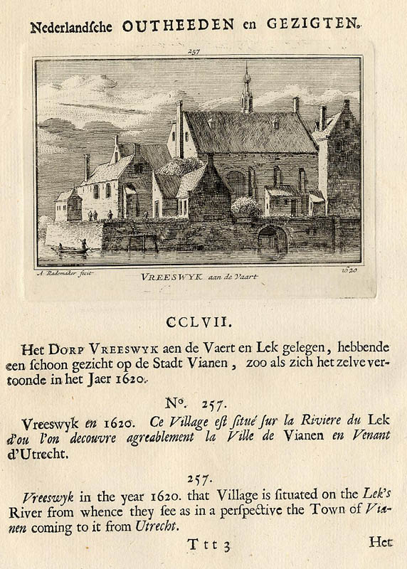 view Vreeswyk aan de Vaart 1620 by Abraham Rademaker