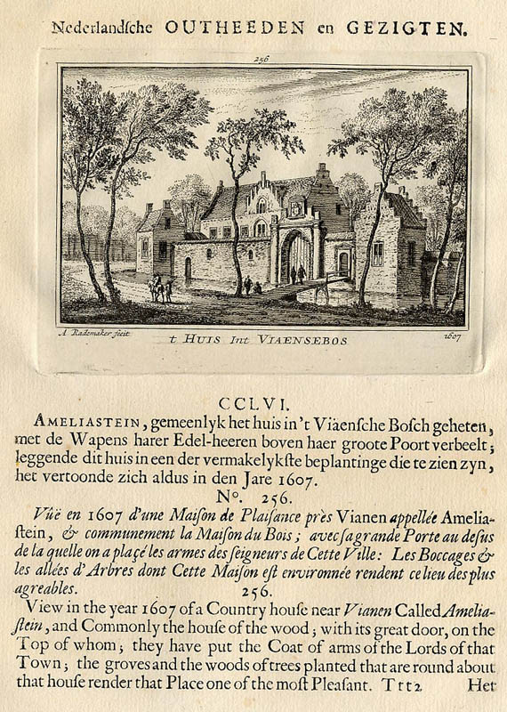 view t Huys int Viaensebos 1607 by Abraham Rademaker