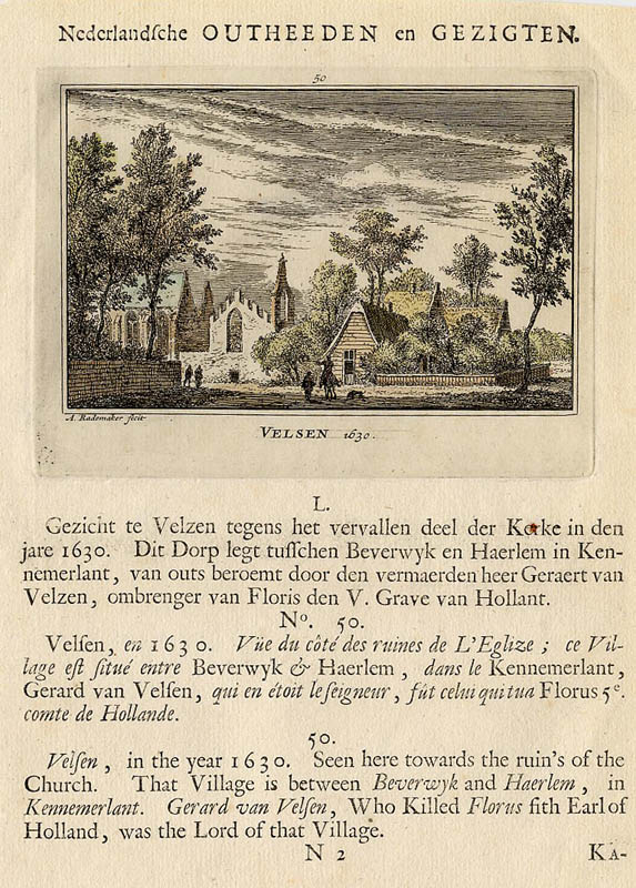 view Velsen 1630 by Abraham Rademaker