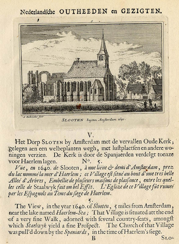view Slooten buyten Amsterdam 1640 by Abraham Rademaker