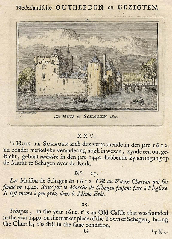 view Het Huis te Schagen 1612 by Abraham Rademaker