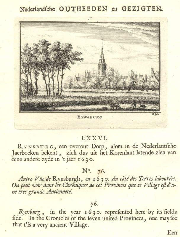 Rynsburg 1630 by Abraham Rademaker