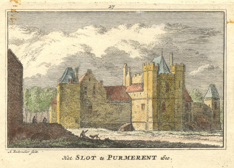 Het slot te Purmerent 1610 by Abraham Rademaker