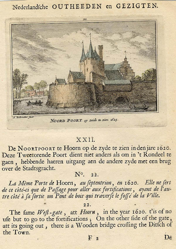 view Noord Poort op zeide te zien 1625 by Abraham Rademaker