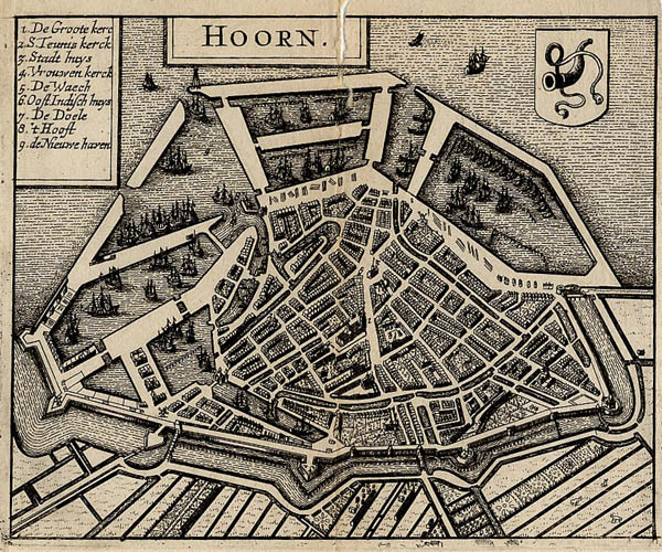 plan Hoorn by Lodovico Guicciardini