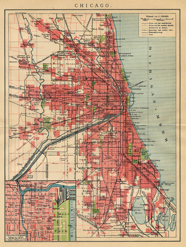 plan Chicago by Winkler Prins