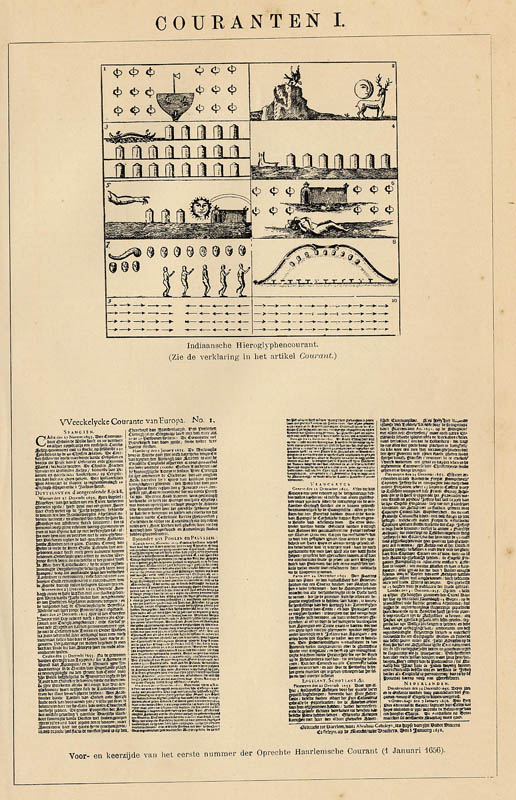 print Couranten I by Winkler Prins