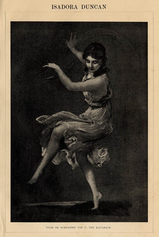print Isadora Duncan by Winkler Prins (F. von Kaulbach)