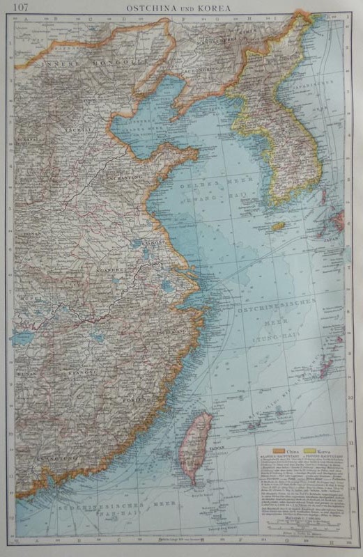 map Ostchina un Korea by nn