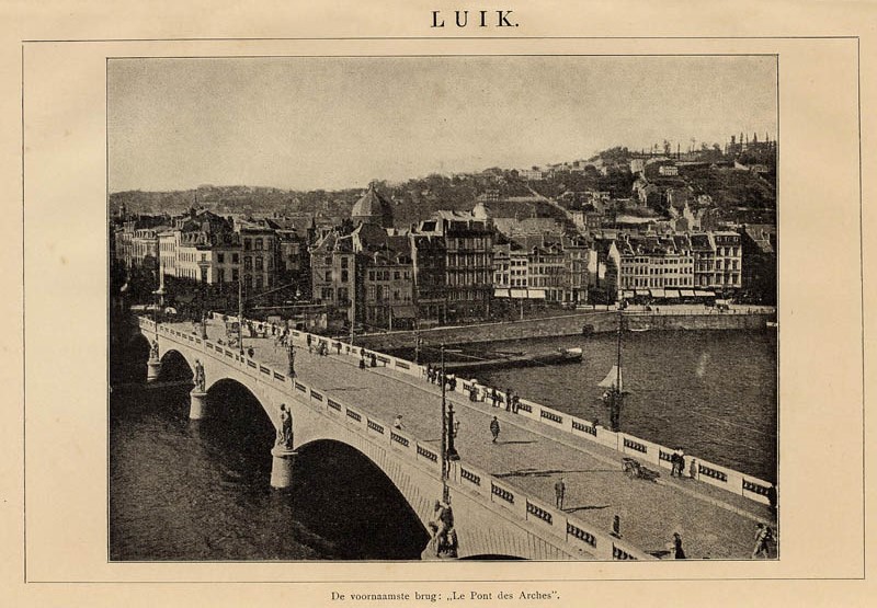 Luik: De voornaamste brug: Le Pont des Arches by Winkler Prins