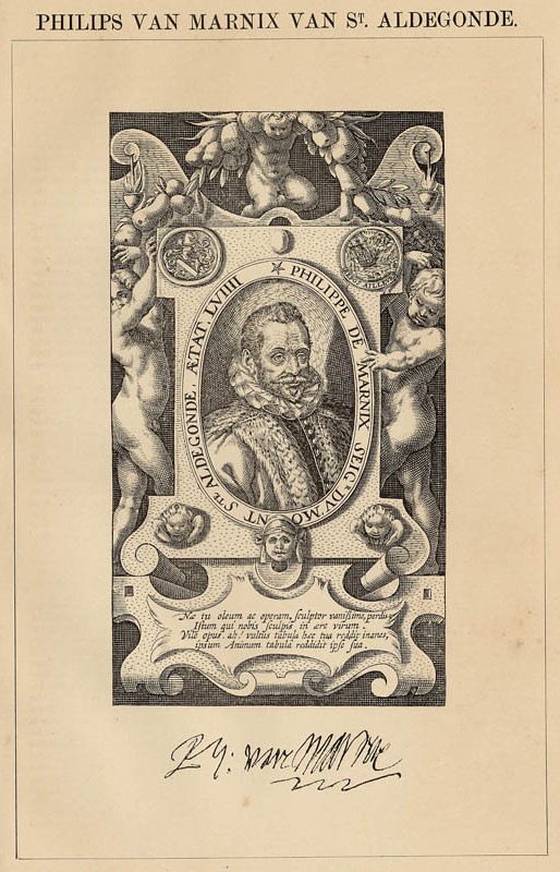 print Philips van Marnix van St Aldegonde by Winkler Prins