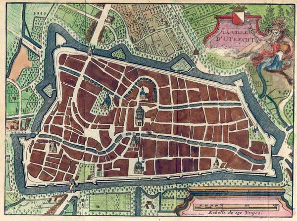 plan La ville d Utrecht by Harrewijn