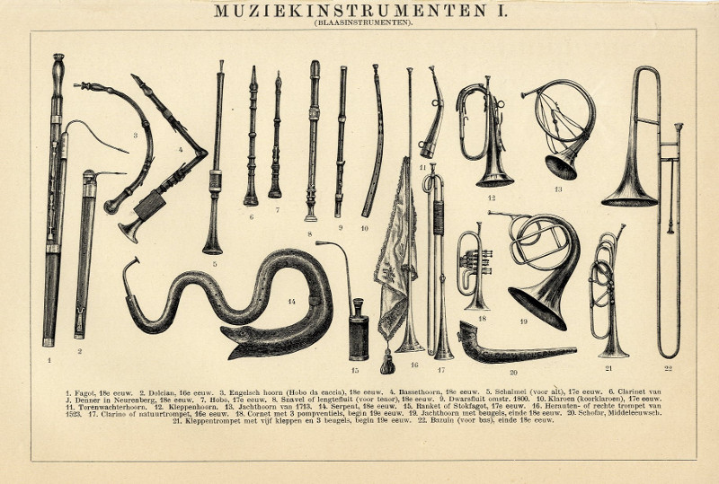 Muziekinstrumenten I by Winkler Prins