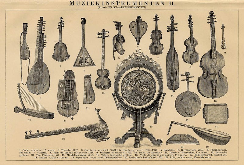 Muziekinstrumenten II by Winkler Prins