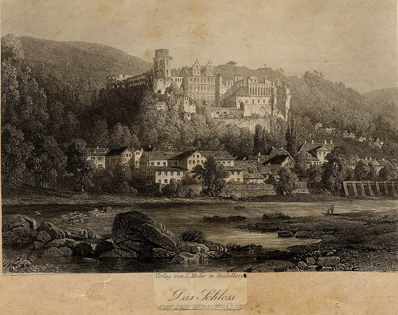 Das Schloss von der Hirschgasse by NN