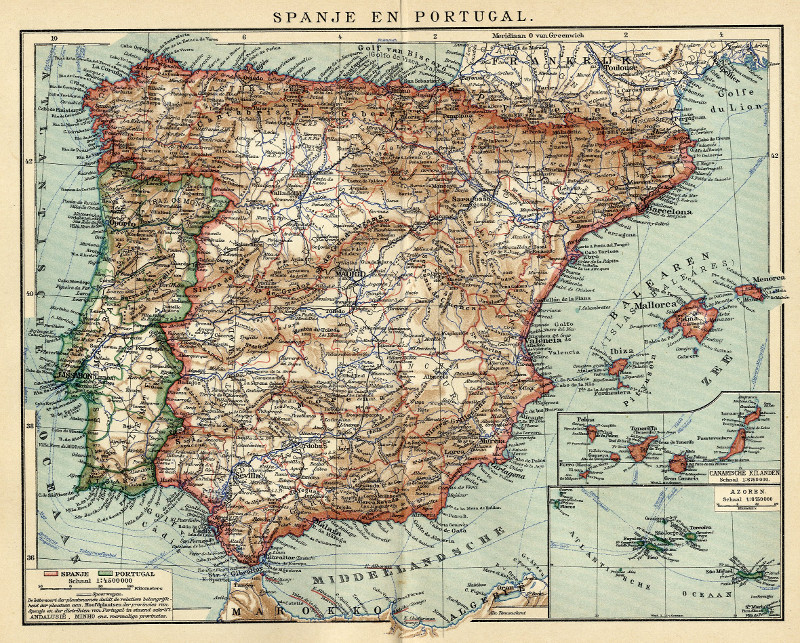 Spanje en Portugal by Winkler Prins