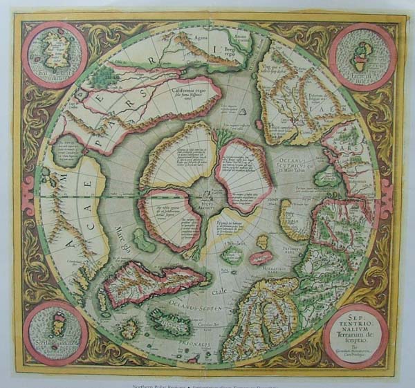 map REPRODUCTION: Northern Polar Regions by Mercator / Hondius