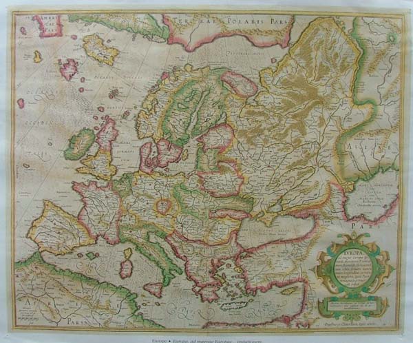 map REPRODUCTION: Europa by Rumoldus Mercator